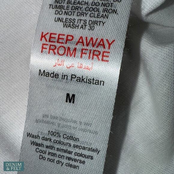 boohooMAN White Worldwide Eagle Graphic Tee Streetwear Retro Vibe Aesthetic NEW - Picture 8 of 9